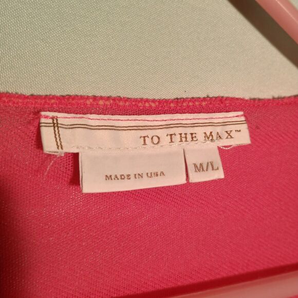 Hot Pink Embellished Sheer Poncho Blouse – Rhinestone Sparkle Asymmetrical Hem - Picture 3 of 4